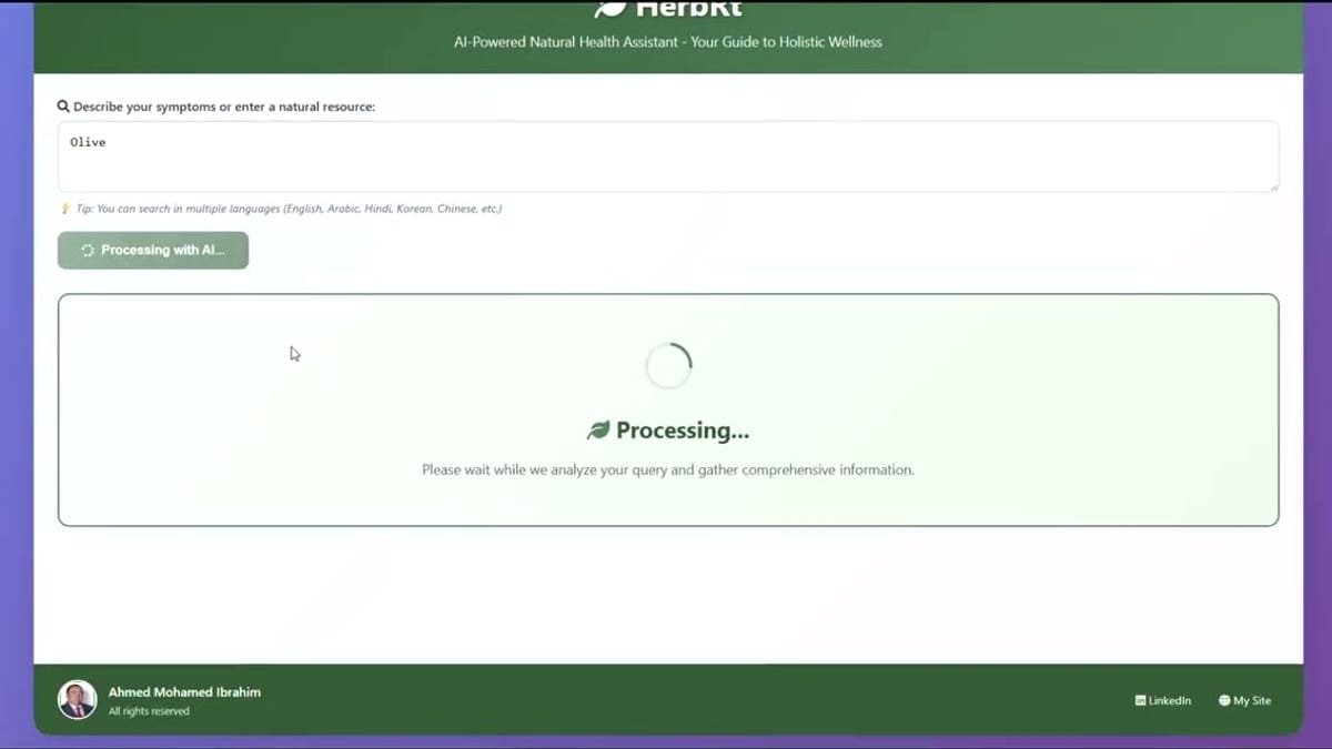 HerbRt Herbal Assistant demo
